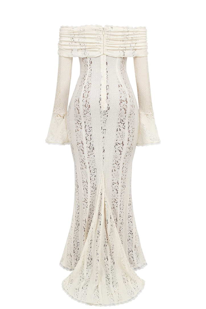 Georgette Lace Maxi Dress