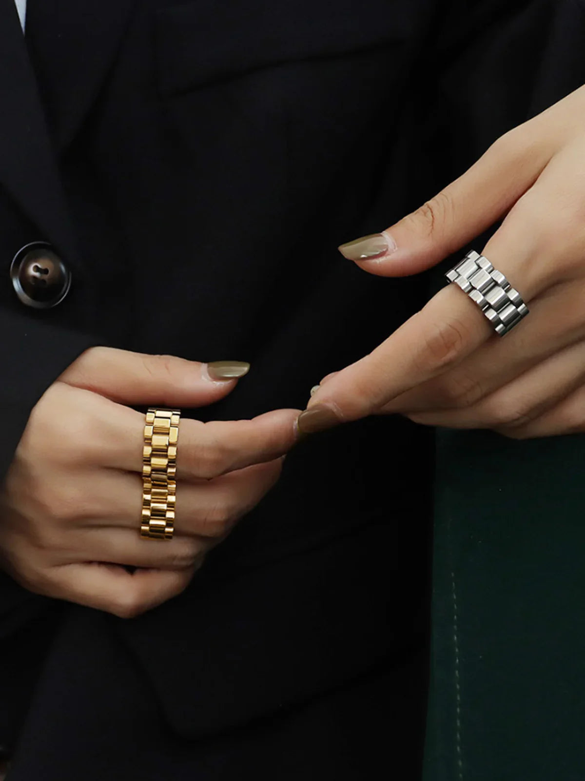 Lisha Secret Holds Ring