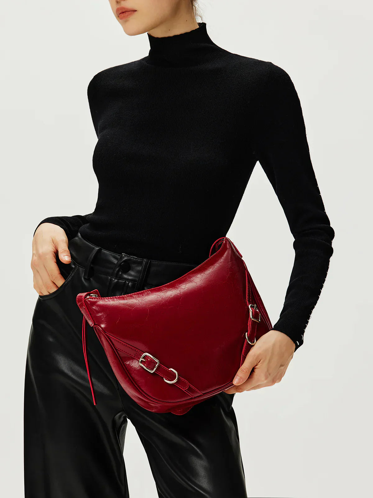 Ingrid Zipper Shoulder Bag