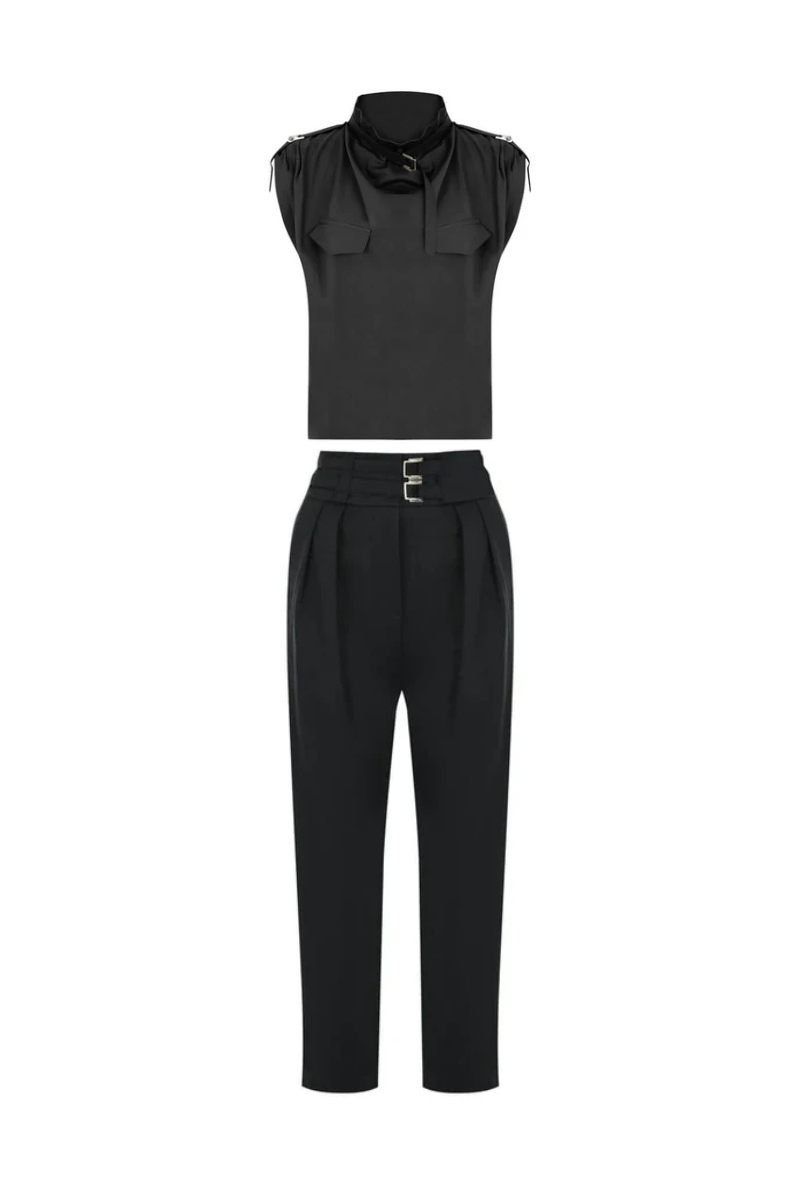 Valetta Belted Sleeveless Utility Set