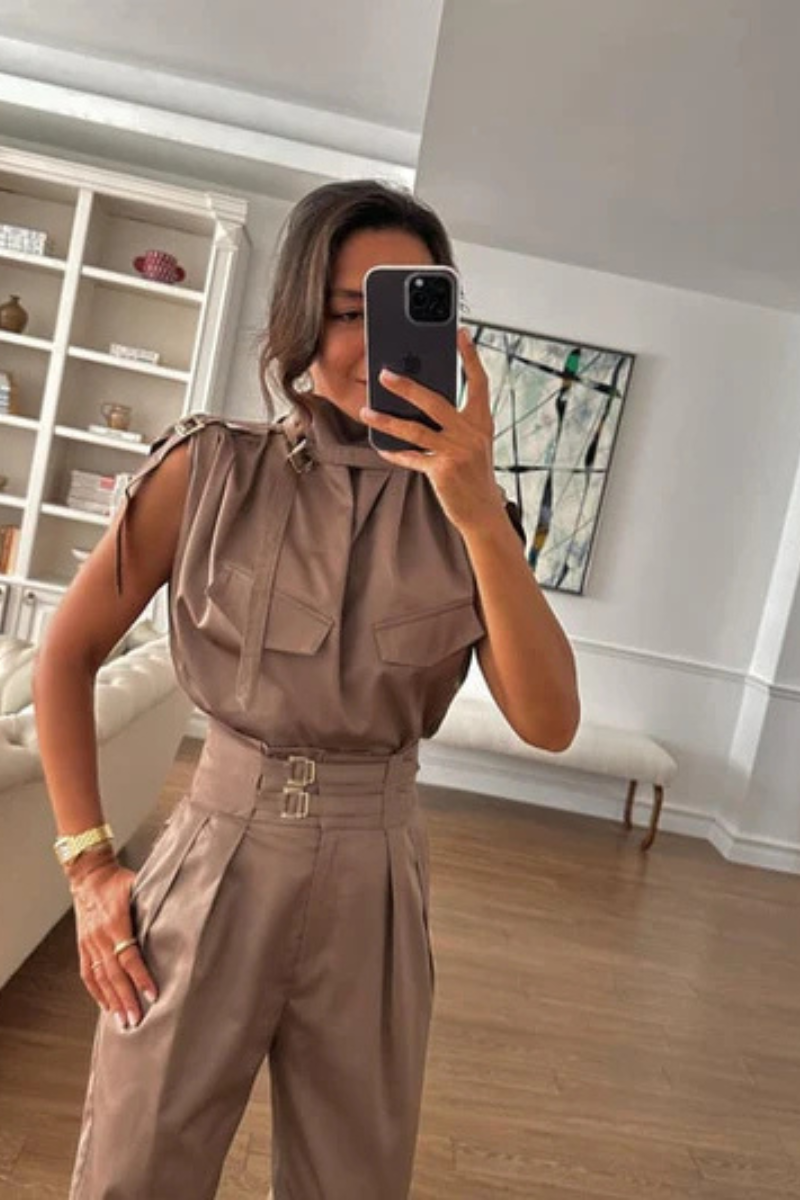 Valetta Belted Sleeveless Utility Set