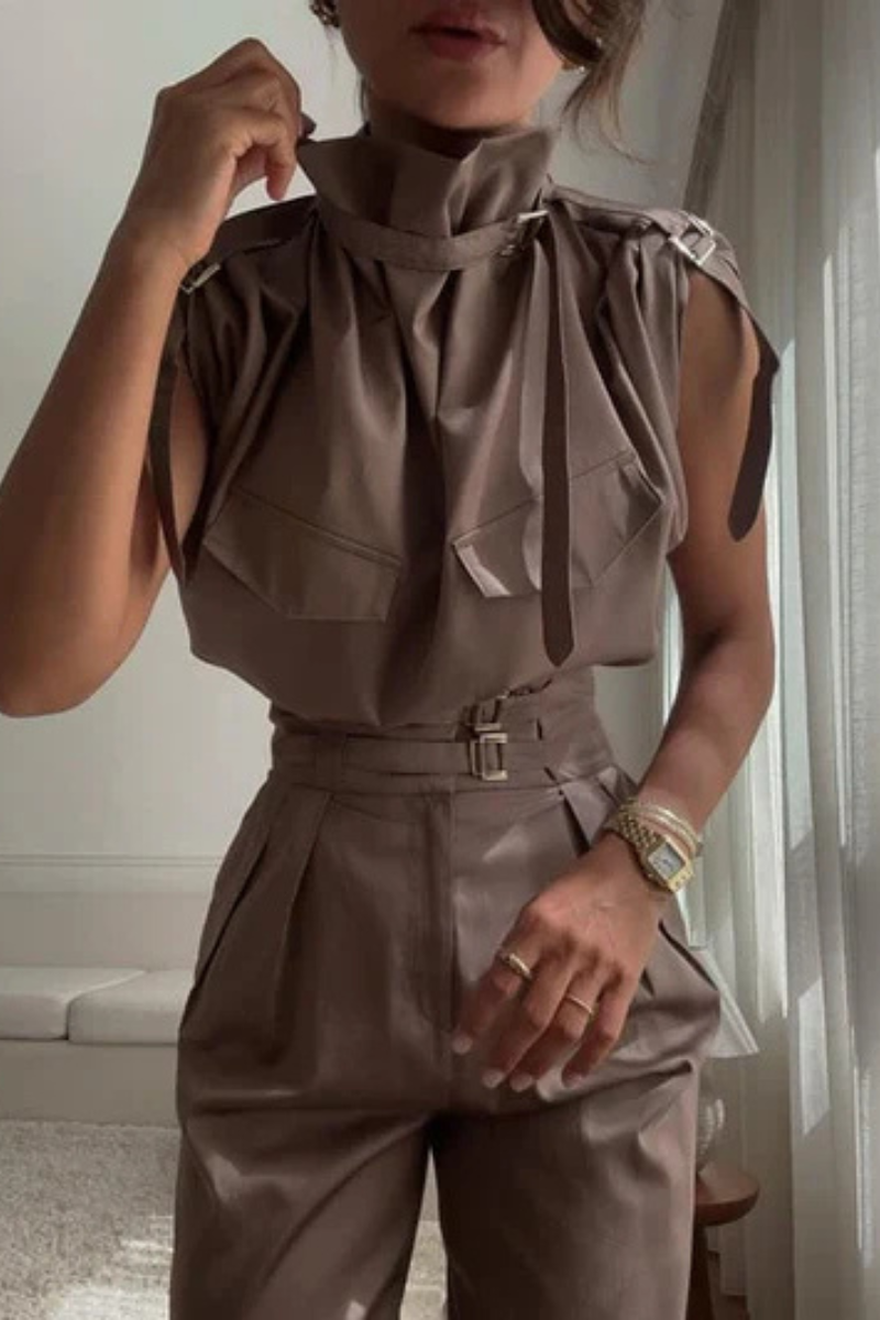 Valetta Belted Sleeveless Utility Set
