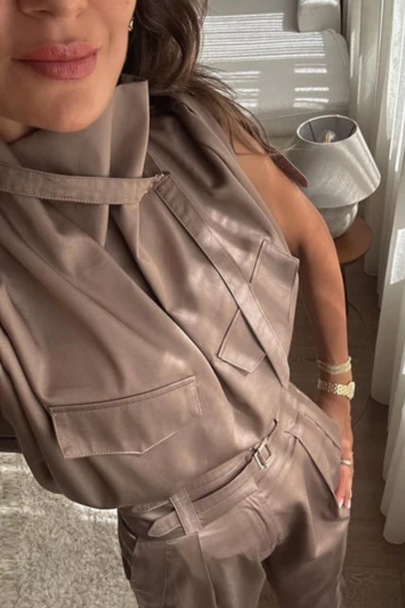 Valetta Belted Sleeveless Utility Set