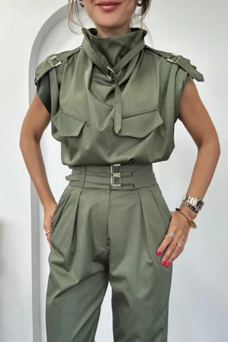 Valetta Belted Sleeveless Utility Set