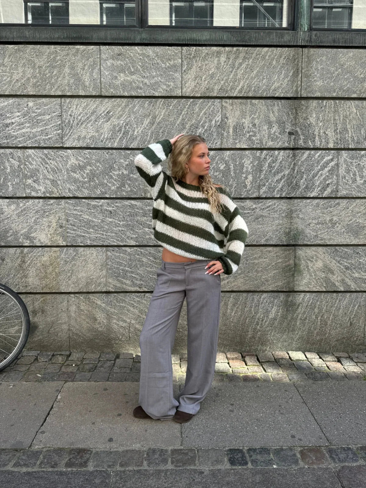 Olivia Chunky Striped Oversized Knit Sweater