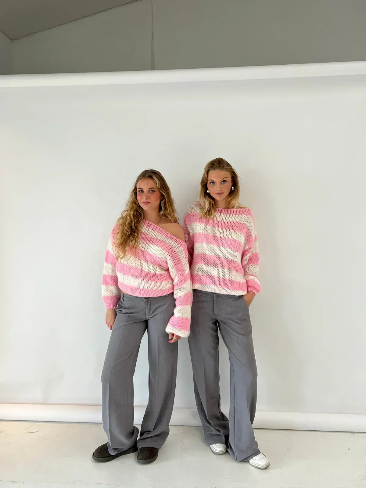 Olivia Chunky Striped Oversized Knit Sweater