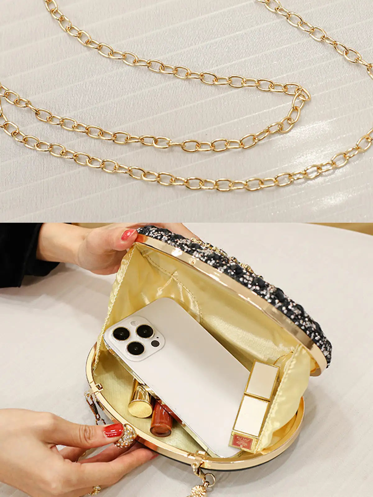 Aurora Gemstone Evening Clutch
