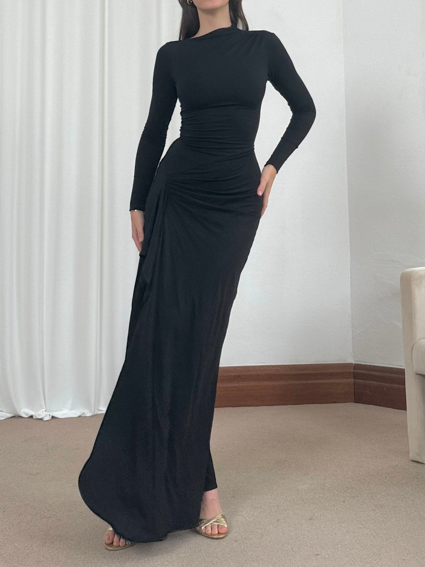 Venus Long Sleeve Bamboo Dress
