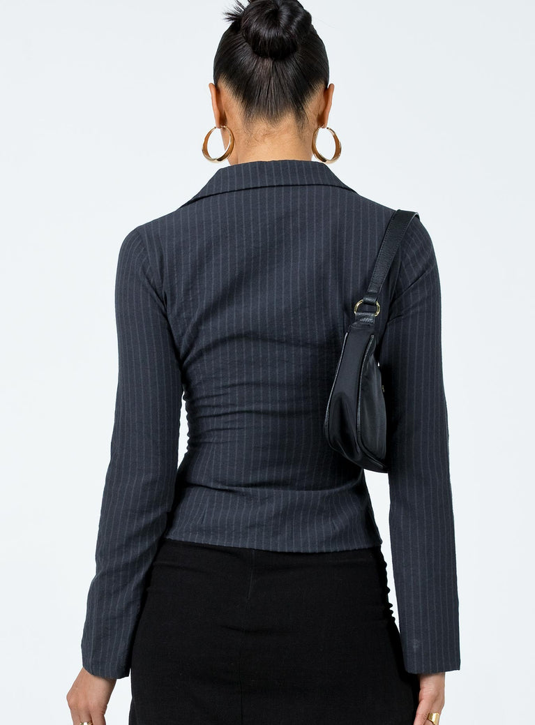 Ida Retro Slim-Fit Flared Sleeves Top