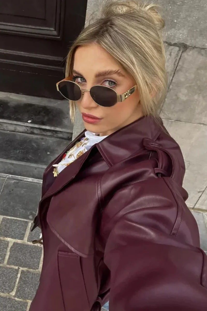 Isabella Vintage Faux Leather Jacket