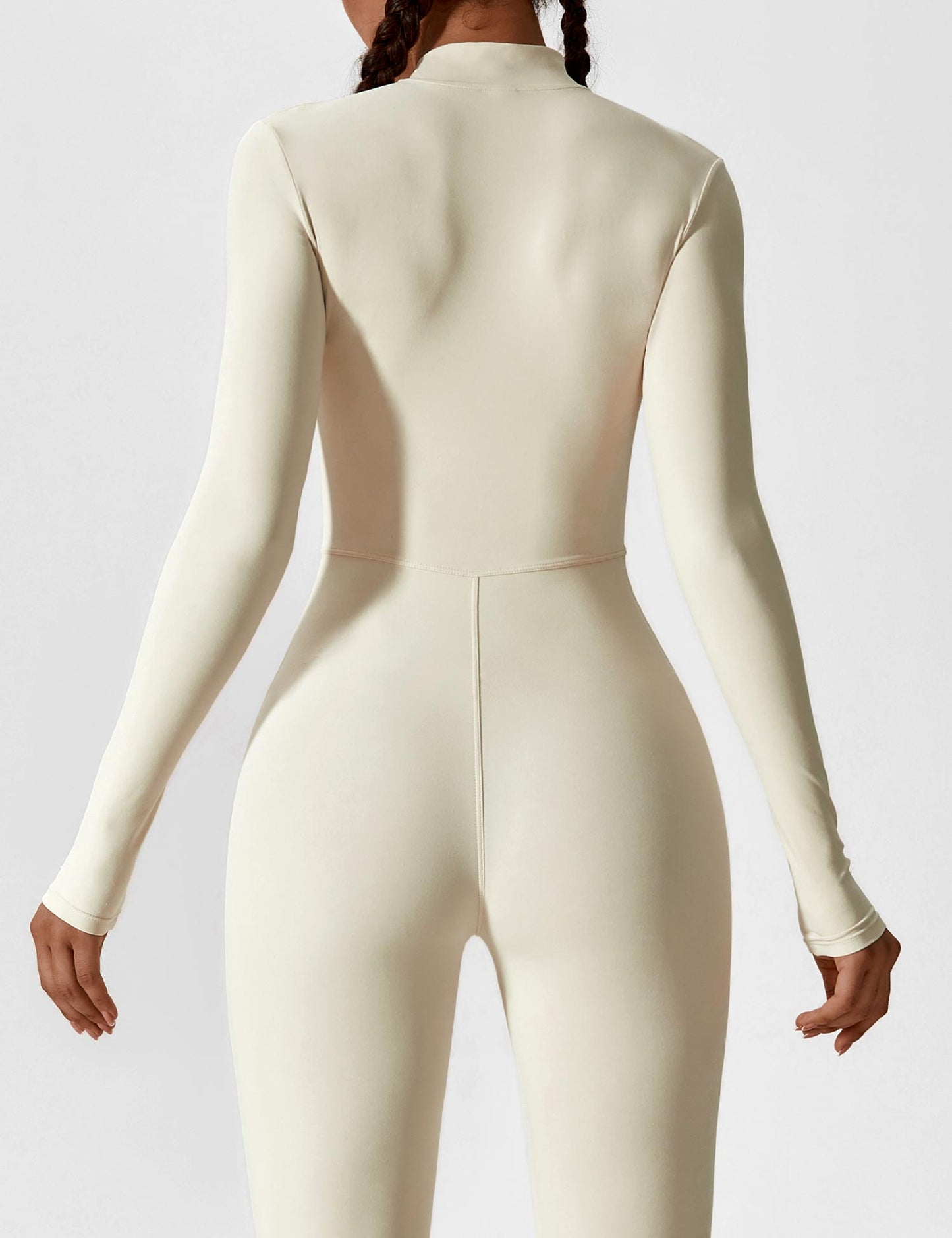 Maya Fleece Long Sleeve Zipper Jumpsuit