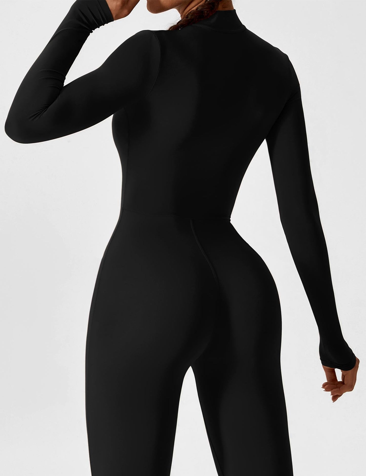 Maya Fleece Long Sleeve Zipper Jumpsuit
