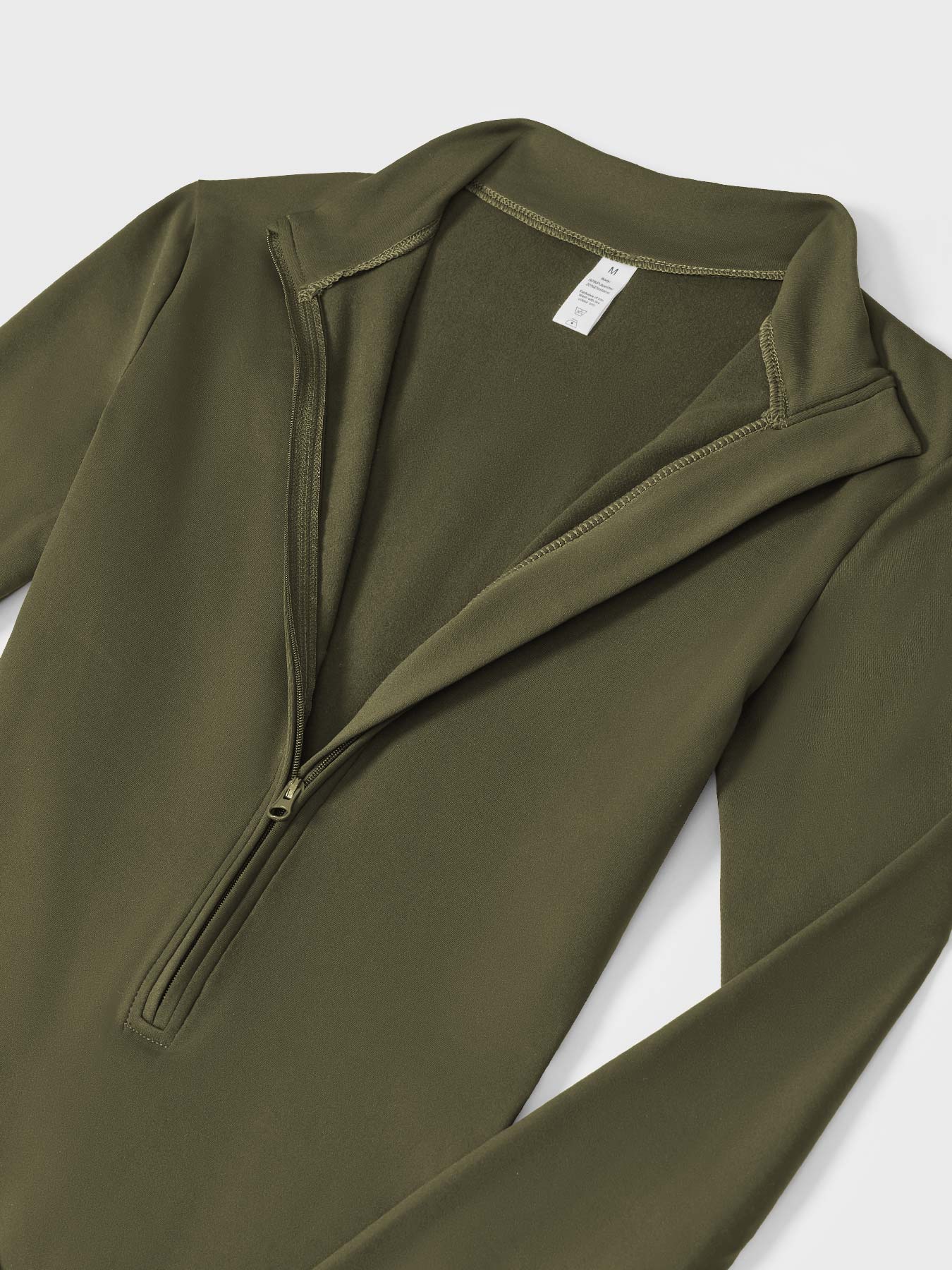 Maya Fleece Long Sleeve Zipper Jumpsuit