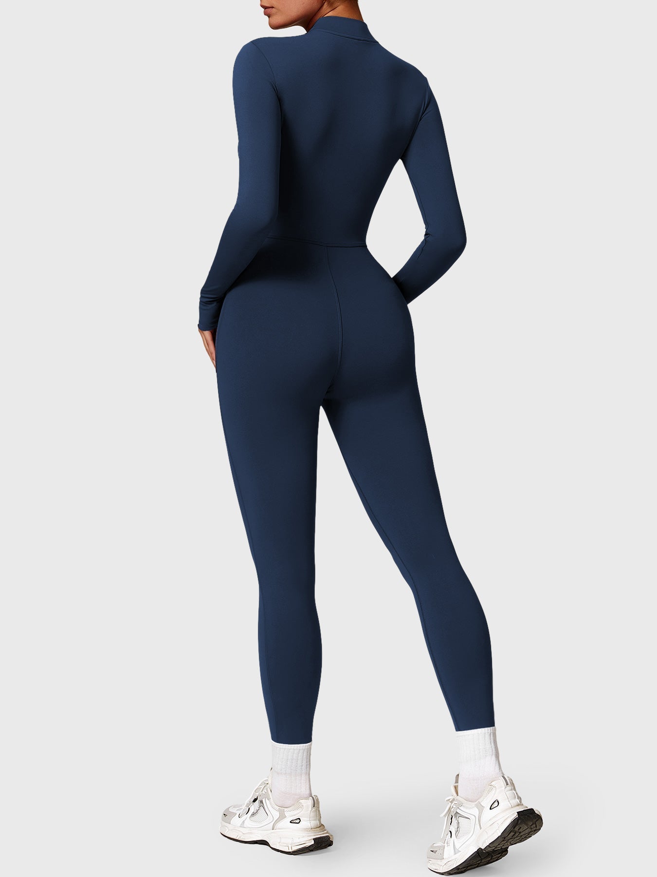 Maya Fleece Long Sleeve Zipper Jumpsuit